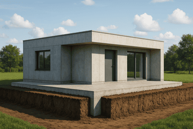 Монолитная плита для дома 10×10 м